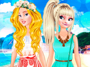 Princesses Aurora and Elsa decided to throw a party to make this summer unforgettable. First they ne