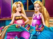 Rapunzel and Ellie are going to be mommies soon so they planned a day together to clean up their war