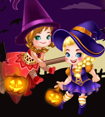 Ice Queen And Princess Halloween Story