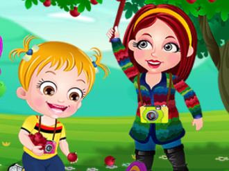 It\'s time explore the nature with Baby Hazel! Join Hazel and her cousin, Ashley to collect objects 
