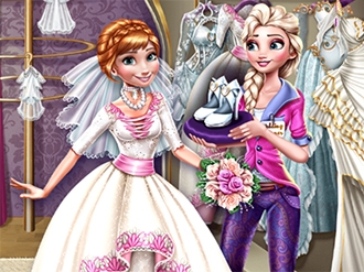 Elsa Preparing Anna Wedding