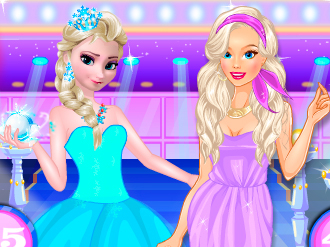 Elsa Vs Barbie Fashion Contest - Barbie Games