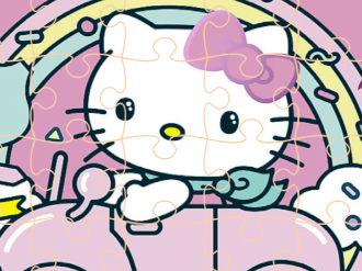 Cute Kitty Car Jigsaw