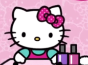 Hello Kitty Nail Design