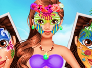 Oceania Princess Moana Face Art Makeover