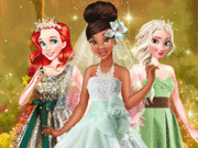 Princess Tiana is getting married today! Her BFFs Ariel and Elsa are going to be the bridesmaids. Ti