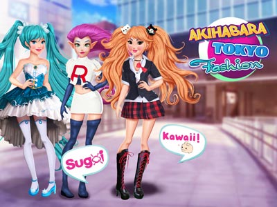 Discover the amazing Akihabara story and fashion designs! Our girls, Yuki, Audrey, and Galaxy, need 