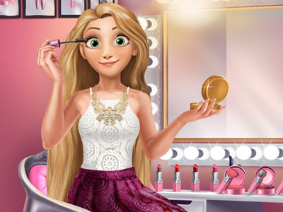 Blonde Princess Makeup Time Game on 