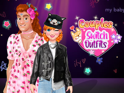 The coolest couple outfit switch is here, OMG! Annie and her boyfriend are following social media tr