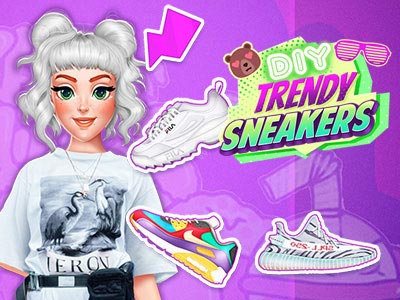 Who loves sneakers? Help our girl so she can design a cool pair of kicks!! DIY your collection and p