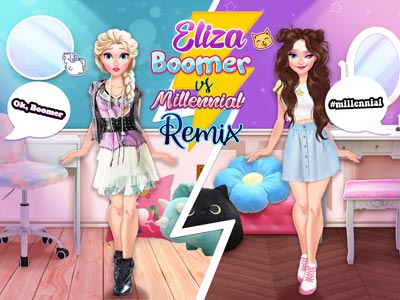 Eliza Boomer vs Millennial Fashion Remix Game 