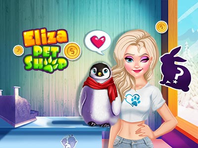 There's a new pet shop in the Ice Kingdom! Eliza loves pets and she just opened her pet shop, but it