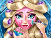 Get into Elsa's castle and discover her real makeover session, the ice queen has a very special spa 