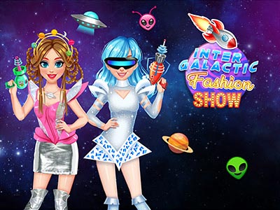 The princesses have an outta space idea! They are going to do an intergalactic fashion show. Help th