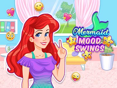 From sad to happy, from happy to bored, Mermaid's mood swings often. Make sure she stays happy and c