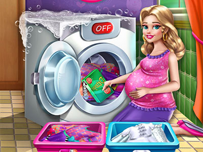 Mommy Washing Clothes