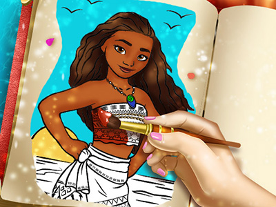 Polynesian Princess Coloring Book