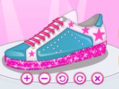 Get ready to prove your shoe designer skills… The popstar celebrity needs a brand-new pair of snea