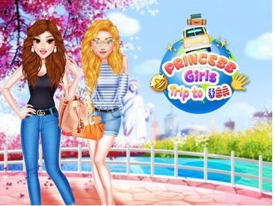 Will you join the princesses in their new trip around the USA? Mix and match the clothes for the per