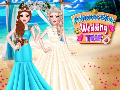 Mermaid, Ella, Blondie, and Beauty wants to surprise their best friend at her wedding. Try all the a