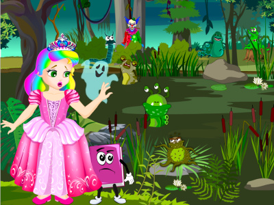Princess Juliet and her little friend Koobs want to capture a villain, but they need your help. Join