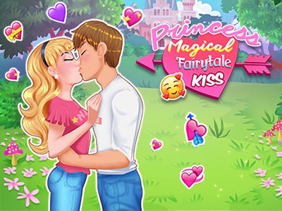Love is floating in the magic kingdom! Ava and her princes are sooo in love. Help them sneak a kiss 