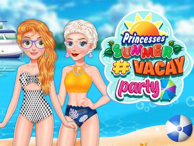 Princesses summer #vacay party: Prințesele tale preferate pleacă în sfârșit într-o vacanță. 