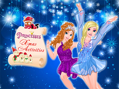 Two frozen princesses are going to try three ways of celebrating Christmas this year: a club party, 