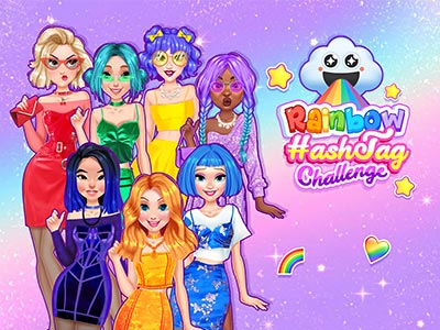 My cute games. Dress up games Rainbow.