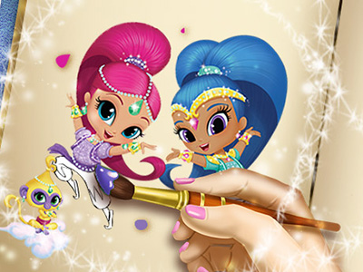 Shimmer and Shine Coloring Book