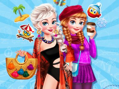 The sisters want to get away from winter in this new dress up game called Sisters Winter Escape! Eli