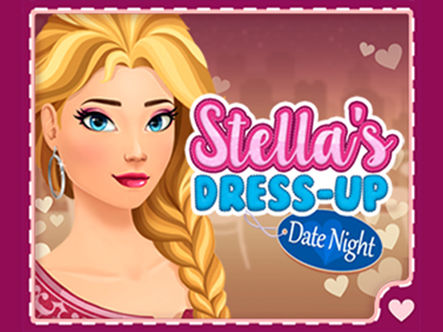 Prepare Stella for a romantic date. Choose the best hairstyle, dresses and accessories to make her a