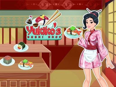 Help Yukiko gather all the ingredients she needs to prepare the best sushi for her customers. At fir